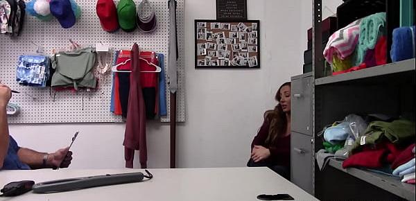  Gorgeous hot momma Richelle Ryan got fucked by the horny security after being caught stealing from the jewelry shop.